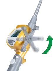 MenKind Yellow Arcade Classic Mini Fishing Game ReelMazing Indoo Fun - Image 2 of 6