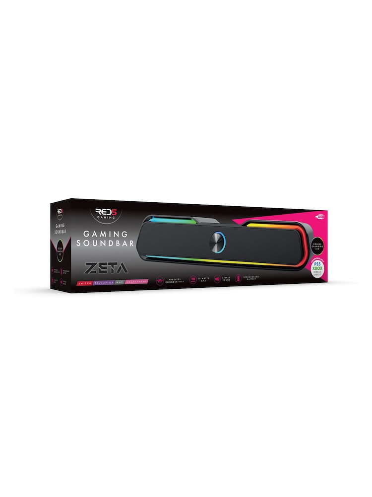 MenKind Black RED5 Gaming Zeta Soundbar Dynamic Audio With LED E Effects - Image 4 of 4 MenKind Black RED5 Gaming Zeta Soundbar Dynamic Audio With LED E Effects - Image 4 of 4