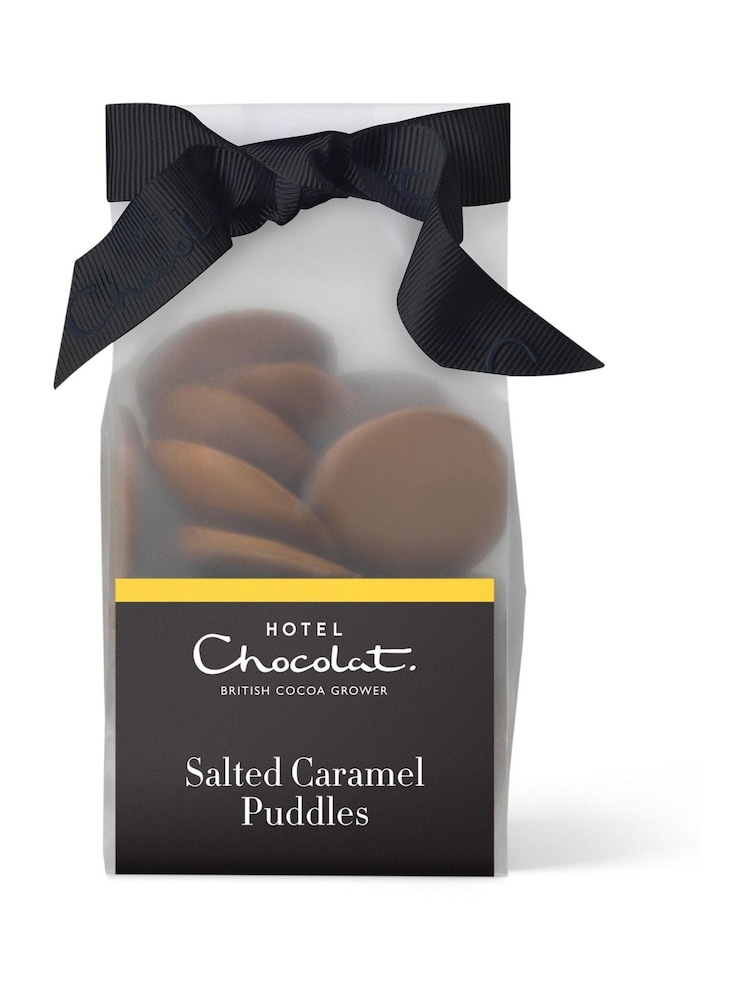 Hotel Chocolat Salted Caramel Chocolate Puddles - Image 2 of 2 Hotel Chocolat Salted Caramel Chocolate Puddles - Image 2 of 2