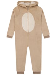 Harry Bear Brown Bear Fleece Onesie 3D Ears - Image 8 of 12