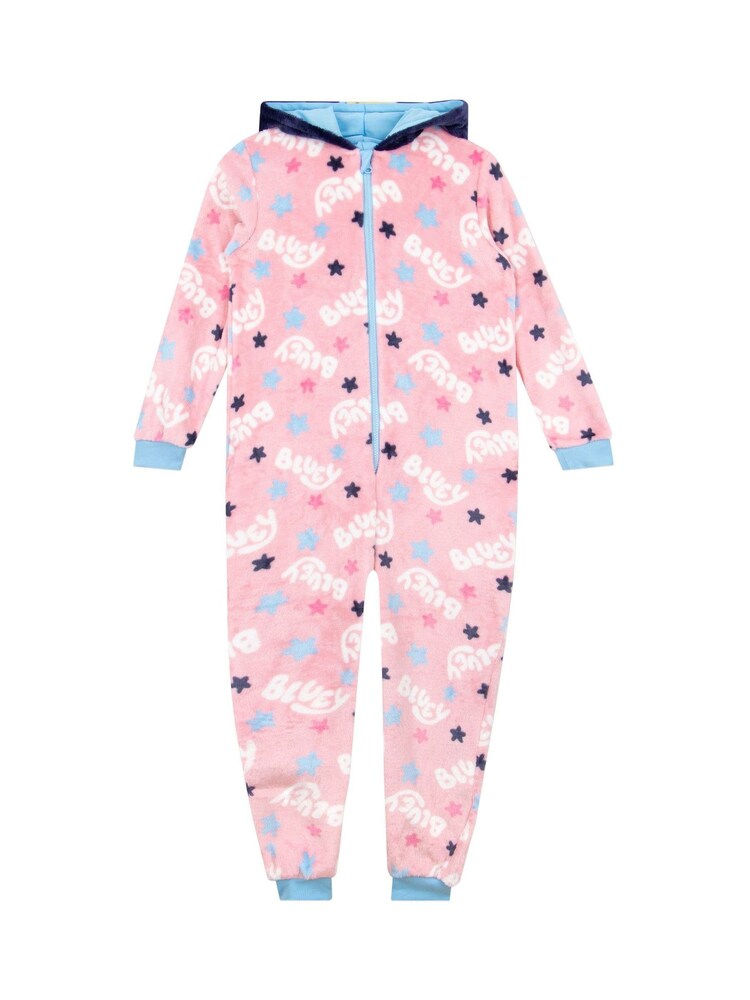 Character Pink Bluey Onesie With 3D Ears - Image 2 of 10