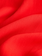 Red Crinkle Palazzo Trousers - Image 8 of 8