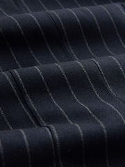 Navy Pinstripe Sculpted Single Breasted Blazer - Image 8 of 8