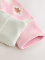 Sage Green Acorn 3 Pack Two Way Zip Baby Sleepsuit (0-3yrs) - Image 8 of 11