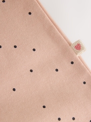 Cream/Pink Polka Dot Baby Sleepsuits 3 Pack (0mths-2yrs) - Image 9 of 14