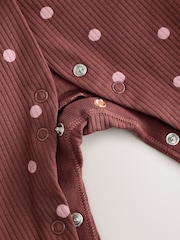Burgundy/Purple Kitten - Baby-Schlafanzüge im 5er-Pack (0 Monate–2 Jahre) - Bild 12 von 13