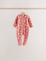 Rozo Srce - Beba Mikro runo Dvosmerni rar Sleepsuits 4 paket - Slika 5 od 11