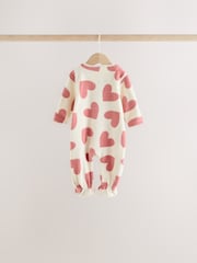 Rozo Srce - Beba Mikro runo Dvosmerni rar Sleepsuits 4 paket - Slika 7 od 11