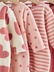Rozo Srce - Beba Mikro runo Dvosmerni rar Sleepsuits 4 paket - Slika 8 od 11