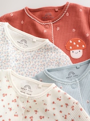 Multi Floral Baby Sleepsuits 4 Pack (0mths-3yrs) - Image 13 of 19