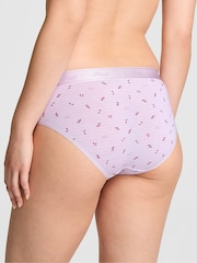 Victoria's Secret PINK Purple Whisper Cherry Print Hipster Cotton Logo Knickers - Image 2 of 2