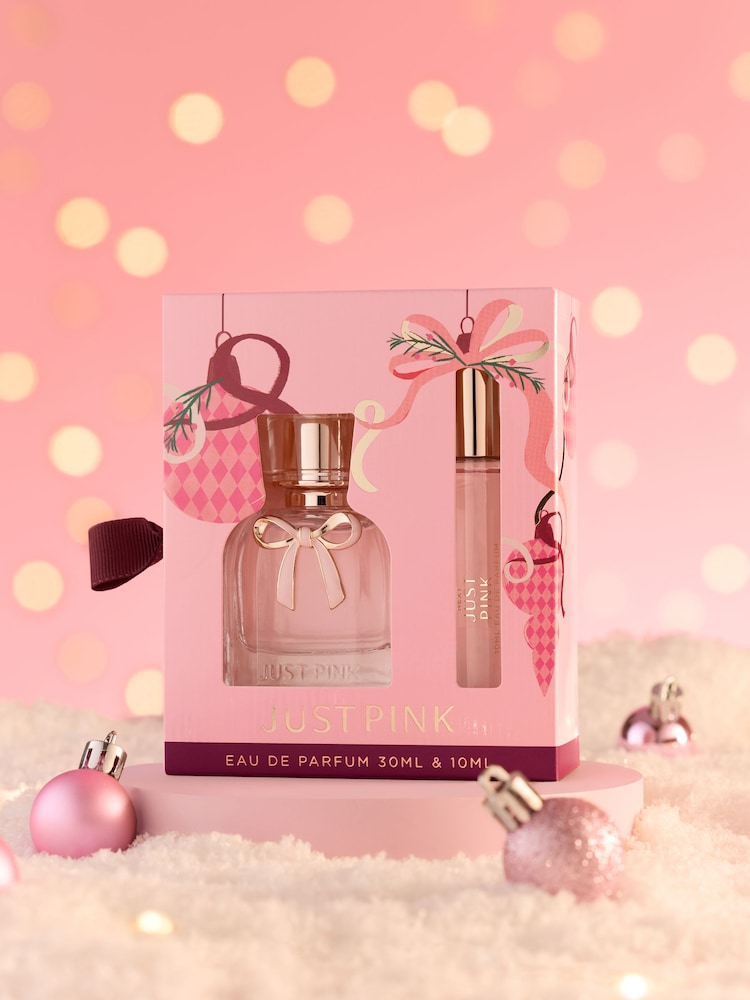 Just Christmas Edition Pink 30ml and 10ml Perfume Gift Set - Image 1 of 3