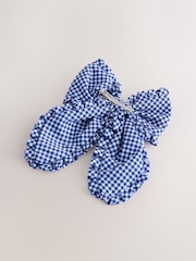 Bleu marine - Gingham Bow Hair Clip - Image 3 de 3