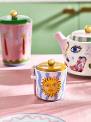 Eleanor Bowmer Set of 2 Multi Electric Coast Egg Cups With Sugar Pot And Storage Jar - Image 3 of 6