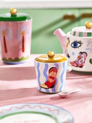 Eleanor Bowmer Set of 2 Multi Electric Coast Egg Cups With Sugar Pot And Storage Jar - Image 6 of 6
