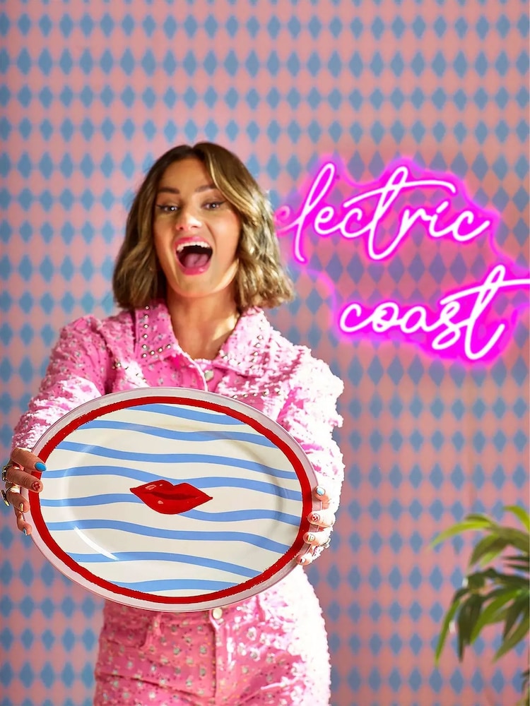 Eleanor Bowmer Multi Electric Coast Lips Serve Platter - Image 2 of 3