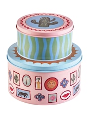 Eleanor Bowmer 2 Pack Multi Electric Coast Cake Tins - Image 1 of 3