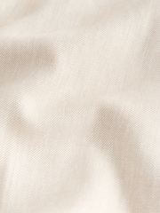 Neutral Beige Linen Rich Cropped Slim Tailored Trousers - Image 6 of 6
