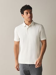 Ecru/Light Blue/Blue Stripe Printed Short Sleeve Jersey Polo Shirts 3 Pack - Image 3 of 9