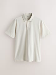 Ecru/Light Blue/Blue Stripe Printed Short Sleeve Jersey Polo Shirts 3 Pack - Image 5 of 9