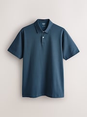 Ecru/Light Blue/Blue Stripe Printed Short Sleeve Jersey Polo Shirts 3 Pack - Image 7 of 9