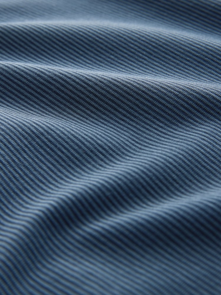 Ecru/Light Blue/Blue Stripe Printed Short Sleeve Jersey Polo Shirts 3 Pack - Image 9 of 9 Ecru/Light Blue/Blue Stripe Printed Short Sleeve Jersey Polo Shirts 3 Pack - Image 9 of 9