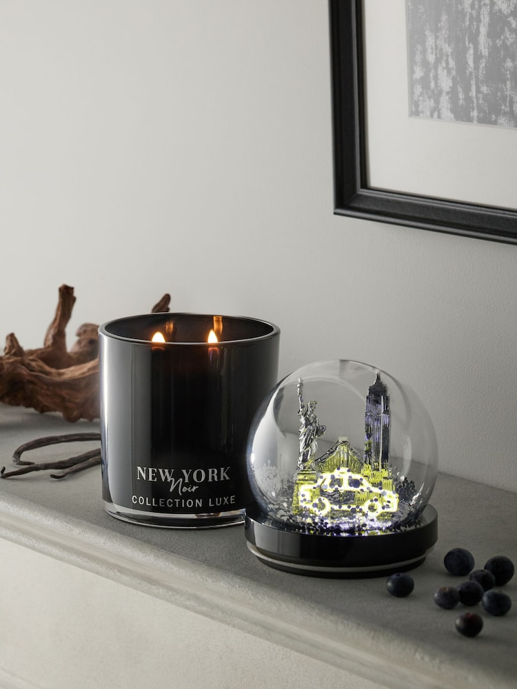 Collection Luxe New York Noir Cassis & Coconut Light Up Globe Decorative Candle - Image 1 of 3