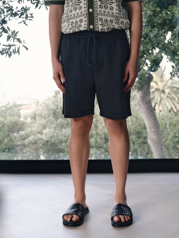 Black Classic Garment Dyed Dock Shorts - Image 1 of 9