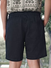 Black Classic Garment Dyed Dock Shorts - Image 3 of 9