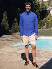 White Classic Garment Dyed Dock Shorts - Image 2 of 8