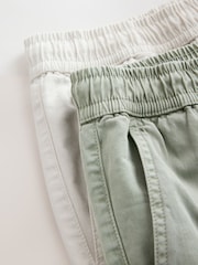 Verde/alb - Garment Dyed Dock Shorts - Imaginea 11 din 12