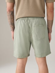 Verde/alb - Garment Dyed Dock Shorts - Imaginea 3 din 12