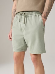 Verde/alb - Garment Dyed Dock Shorts - Imaginea 4 din 12