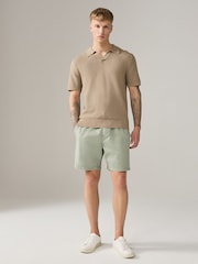 Verde/alb - Garment Dyed Dock Shorts - Imaginea 6 din 12