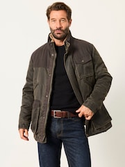 FatFace Broadsands Brown Funnel Neck Jacket - Image 1 of 5