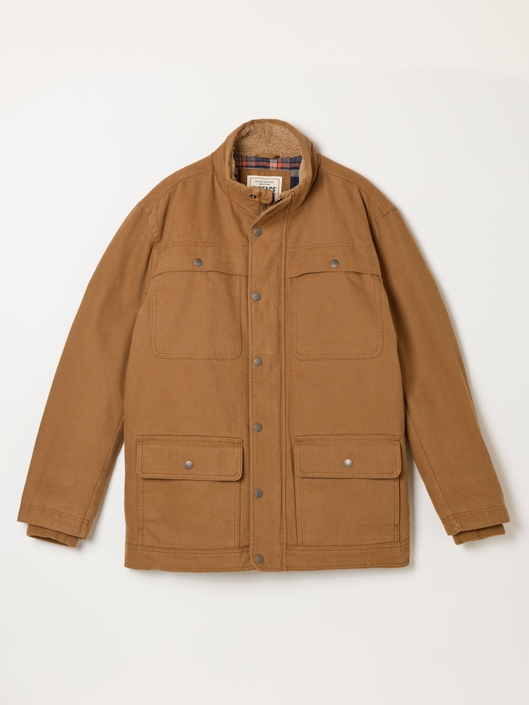 FatFace Sudeley Tan Brown Canvas Jacket - Image 6 of 6 FatFace Sudeley Tan Brown Canvas Jacket - Image 6 of 6