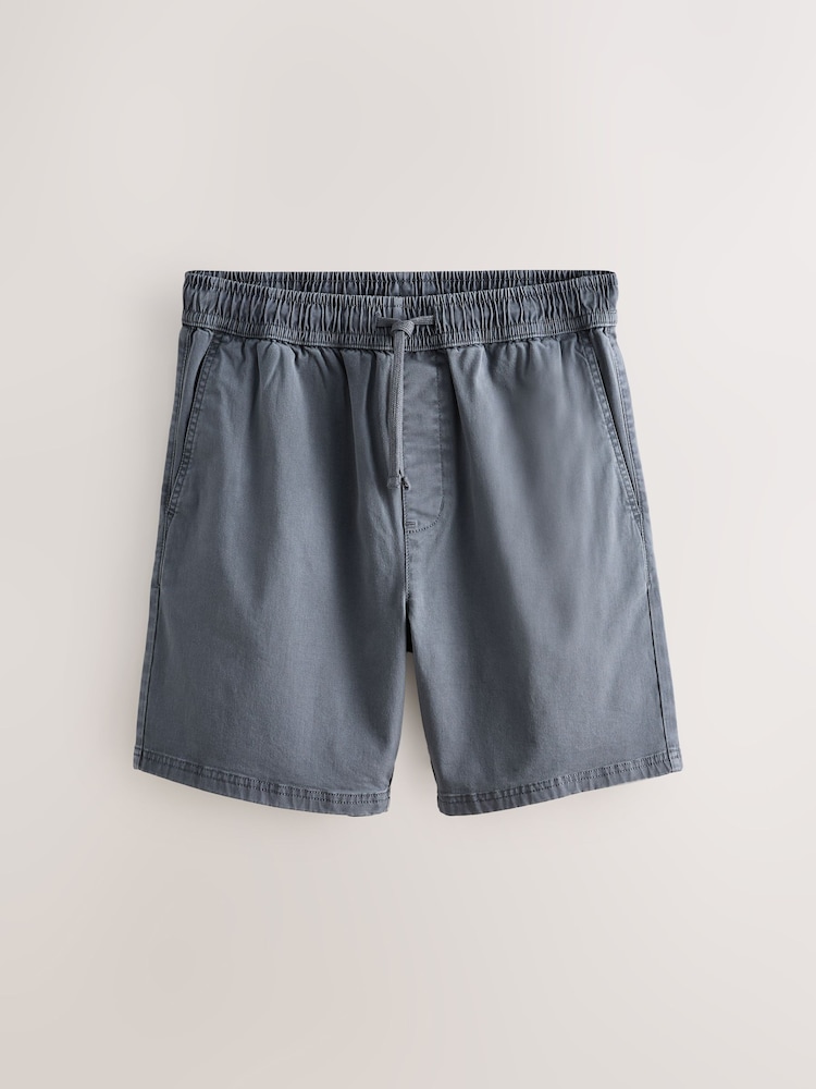 Negru/Bleumarin - Garment Dyed Dock Shorts - Imaginea 2 din 6