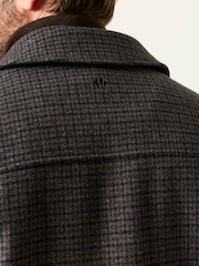 FatFace Charcoal Grey Check Shacket - Image 5 of 7