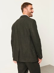 FatFace Witley Dark Green Wool Mix Blazer - Image 3 of 7