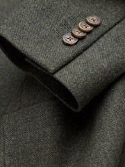 FatFace Witley Dark Green Wool Mix Blazer - Image 7 of 7