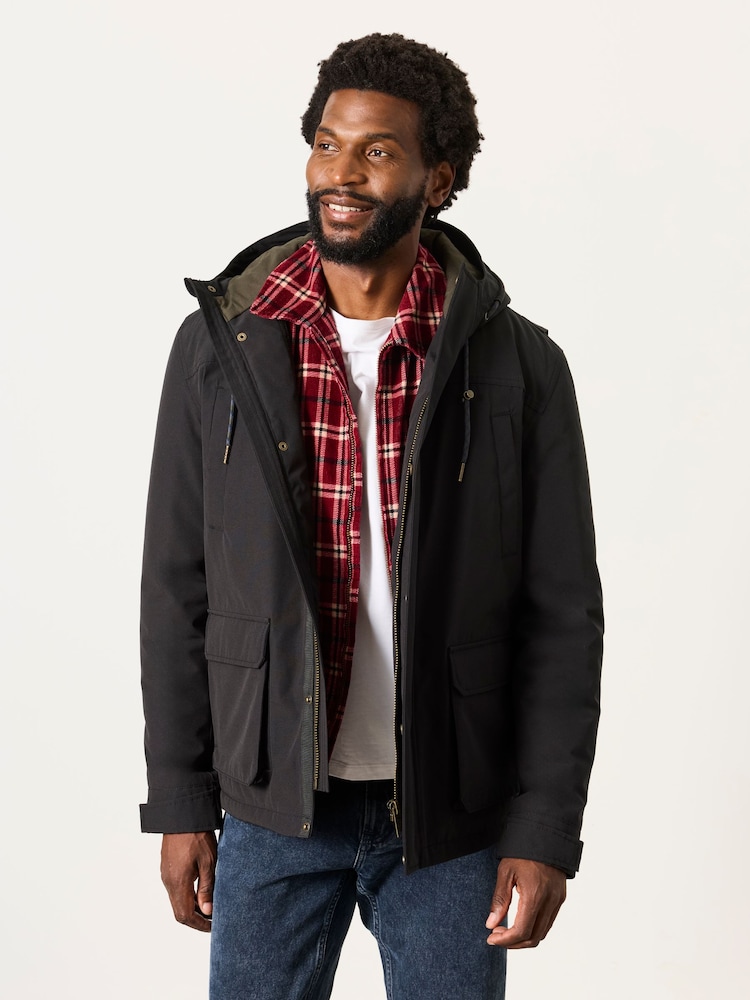FatFace Bala Black Waterproof Jacket - Image 1 of 6