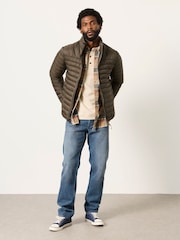 FatFace Dartmouth Khaki Green Lightweight Quilted Jacket - Image 4 of 6