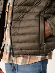 FatFace Dartmouth Khaki Green Lightweight Quilted Jacket - Image 5 of 6