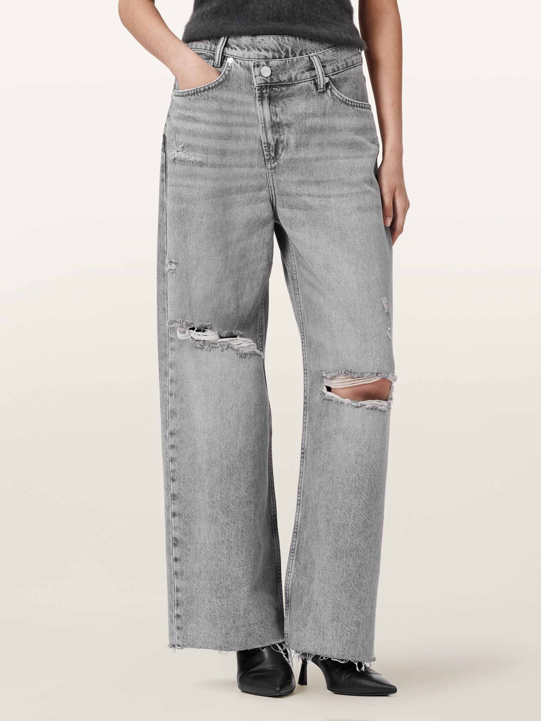 Buy AllSaints Grey Aki Crossover Jeans from Next USA