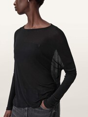 AllSaints Black Francesco Rita T-Shirt - Image 1 of 8