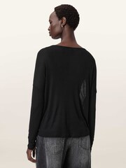 AllSaints Black Francesco Rita T-Shirt - Image 4 of 8