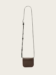 AllSaints Brown Maeve Card Cross-Body Bag - Image 1 of 5