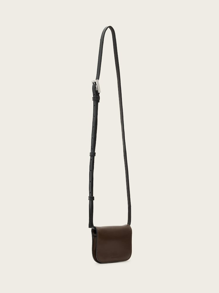 AllSaints Brown Maeve Card Cross-Body Bag - Image 2 of 5
