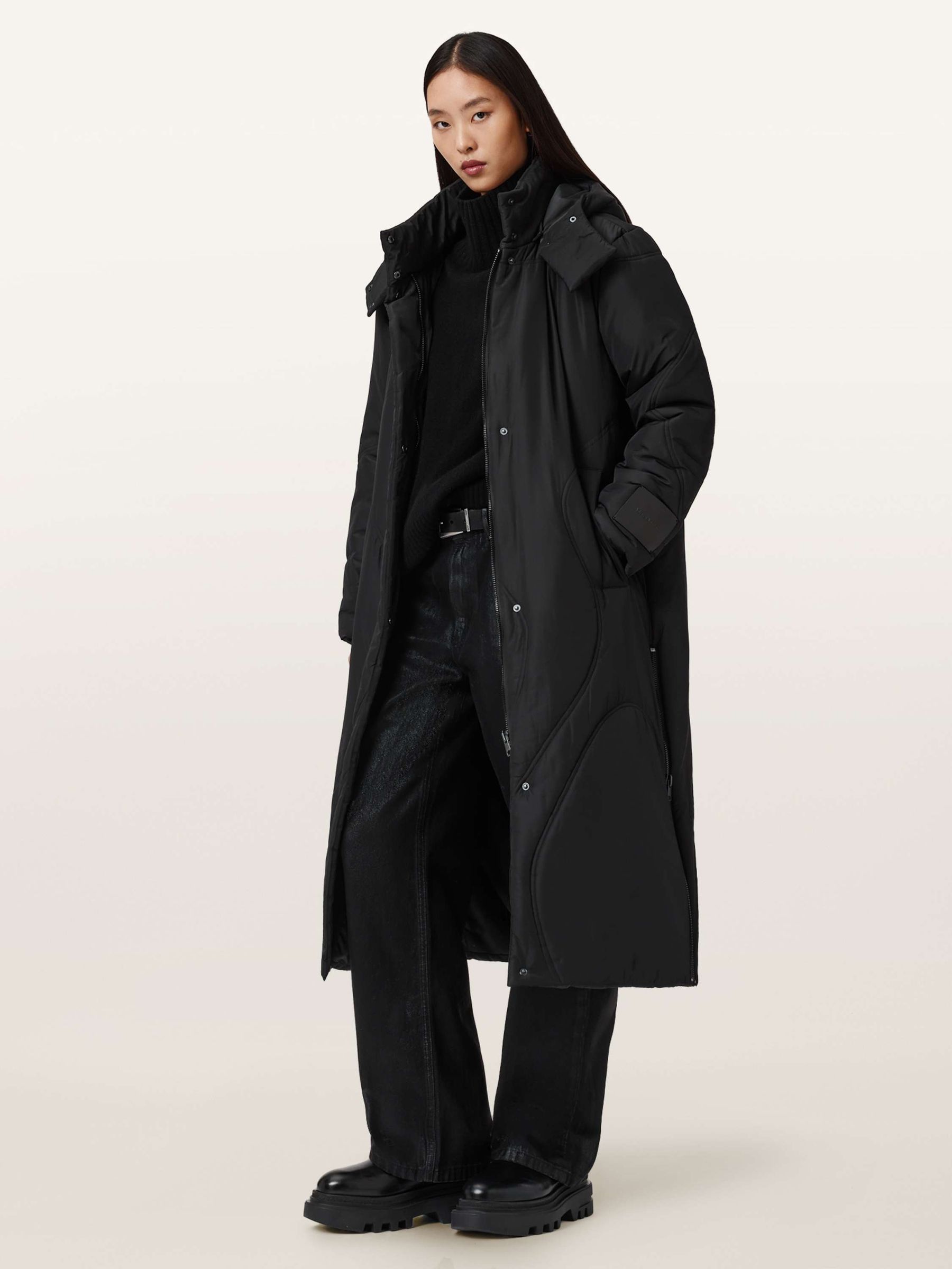 Buy AllSaints Black Winnie Puffer Coat from Next USA