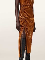 AllSaints Brown Laura Dress - Image 3 of 4